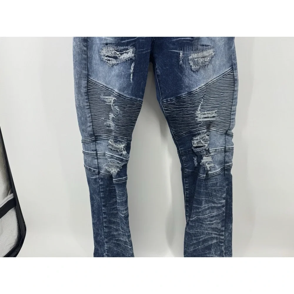 Decibel Moto Jeans Distressed Men 34x32